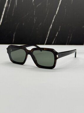 NEW SAINT LAURENT SL611 002 SUNGLASSES HAVANA UNISEX EYEWEAR